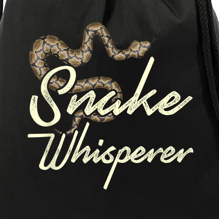 Snake Whisperer Snake Drawstring Bag