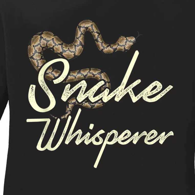 Snake Whisperer Snake Ladies Long Sleeve Shirt