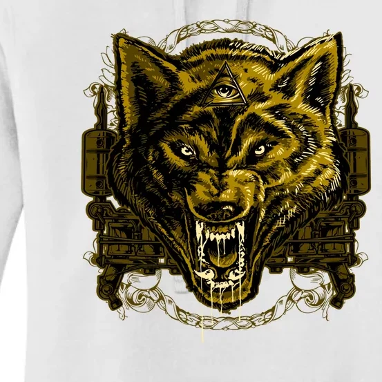 Scary Wolf Women's Pullover Hoodie