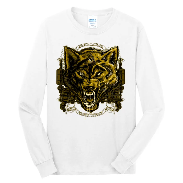 Scary Wolf Tall Long Sleeve T-Shirt