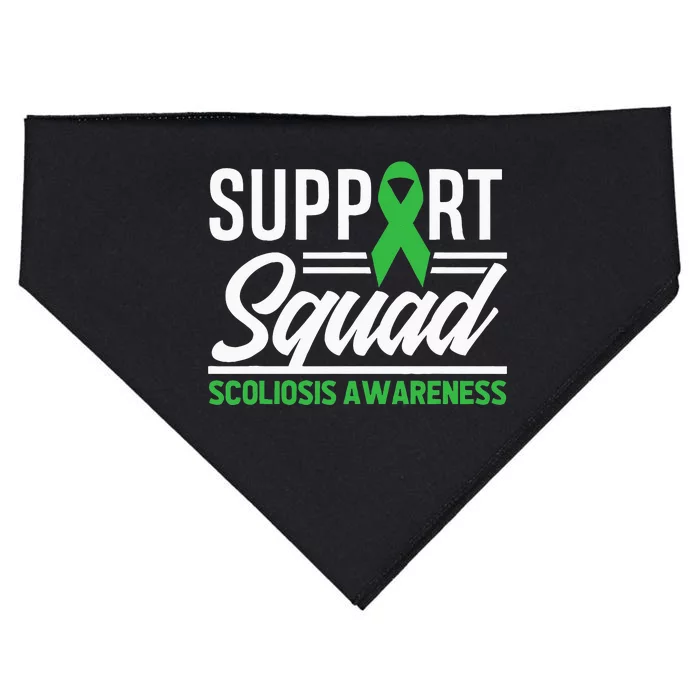 Scoliosis Warrior Support Squad Scoliosis Awareness USA-Made Doggie Bandana