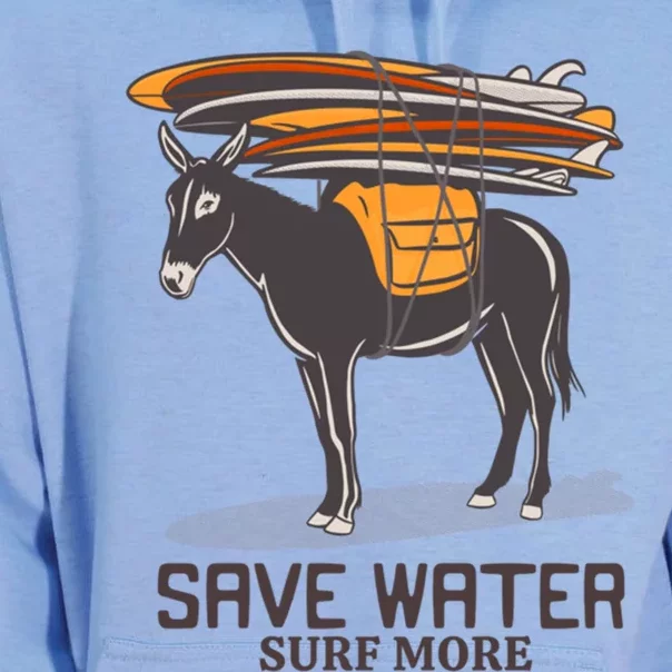 Save Water Surf More Tee Cute Gift Unisex Surf Hoodie