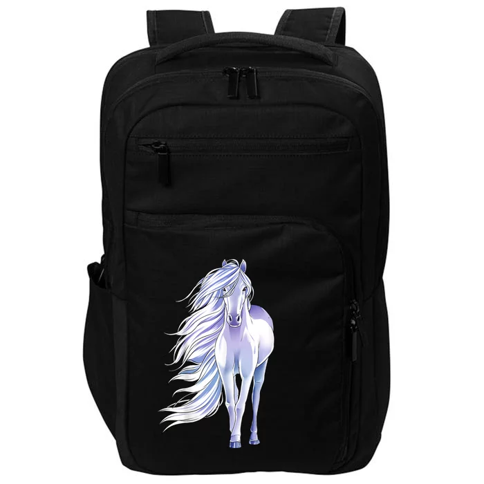 Silver White Stallion Impact Tech Backpack