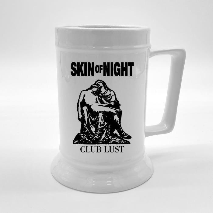 Sue Wearing Skin Of Night Club Lust Front & Back Beer Stein