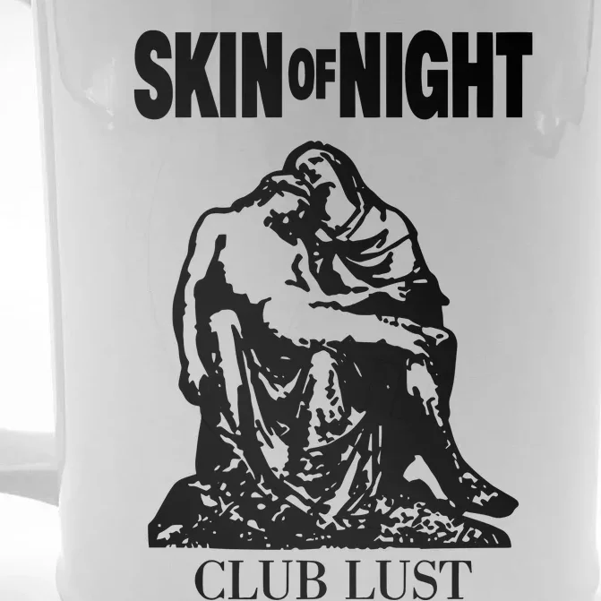 Sue Wearing Skin Of Night Club Lust Front & Back Beer Stein