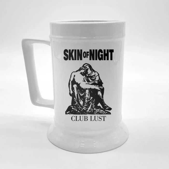 Sue Wearing Skin Of Night Club Lust Front & Back Beer Stein