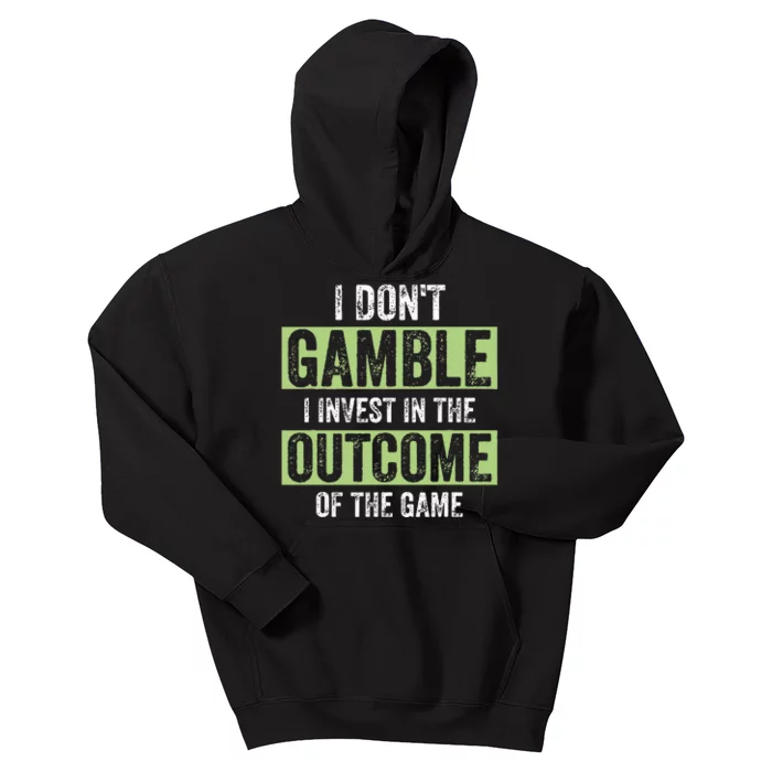 Sports Wagering Sports Bet Gambling Bettor Sports Betting Kids Hoodie