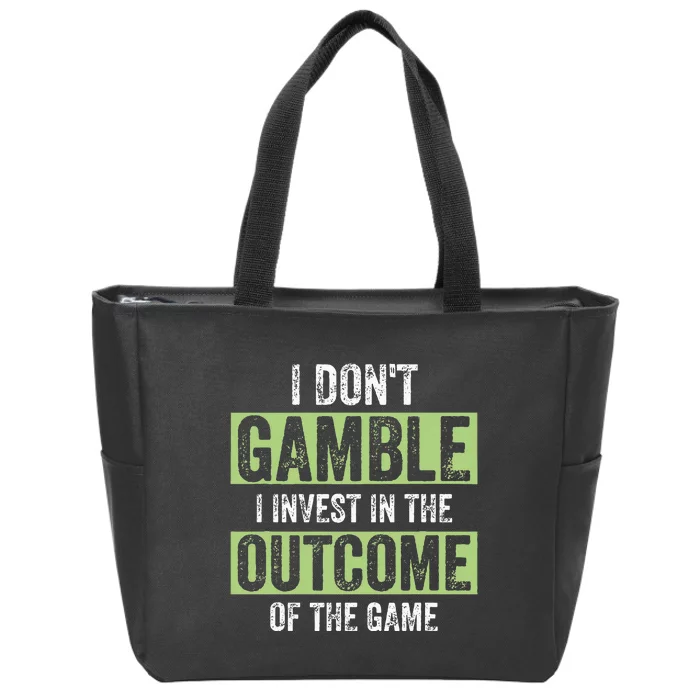 Sports Wagering Sports Bet Gambling Bettor Sports Betting Zip Tote Bag