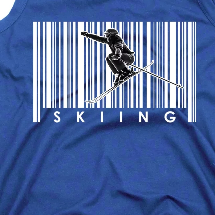 Skiing Winter Snow Sports Gift Skier Skis Mountains Skiing Meaningful Gift Tank Top