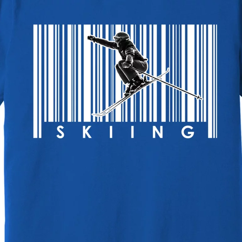 Skiing Winter Snow Sports Meaningful Gift Skier Skis Mountains Skiing Gift Premium T-Shirt