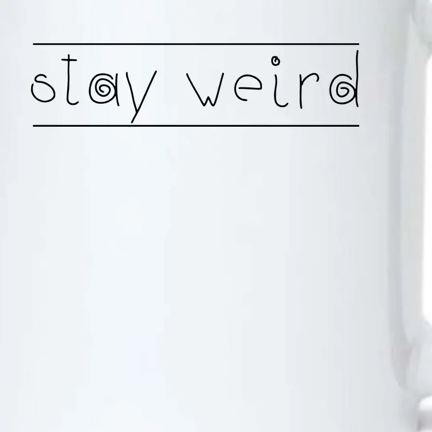 Stay Weird Black Color Changing Mug