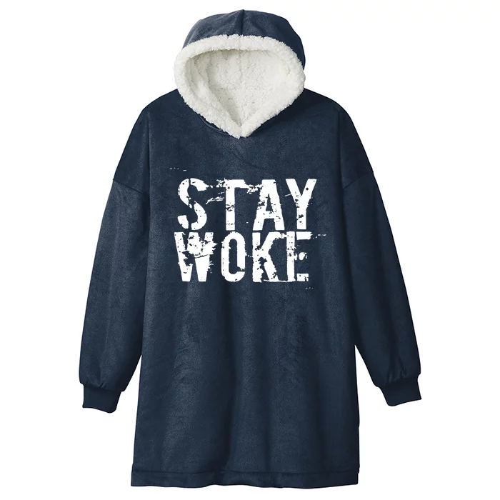 Stay Woke Hooded Wearable Blanket