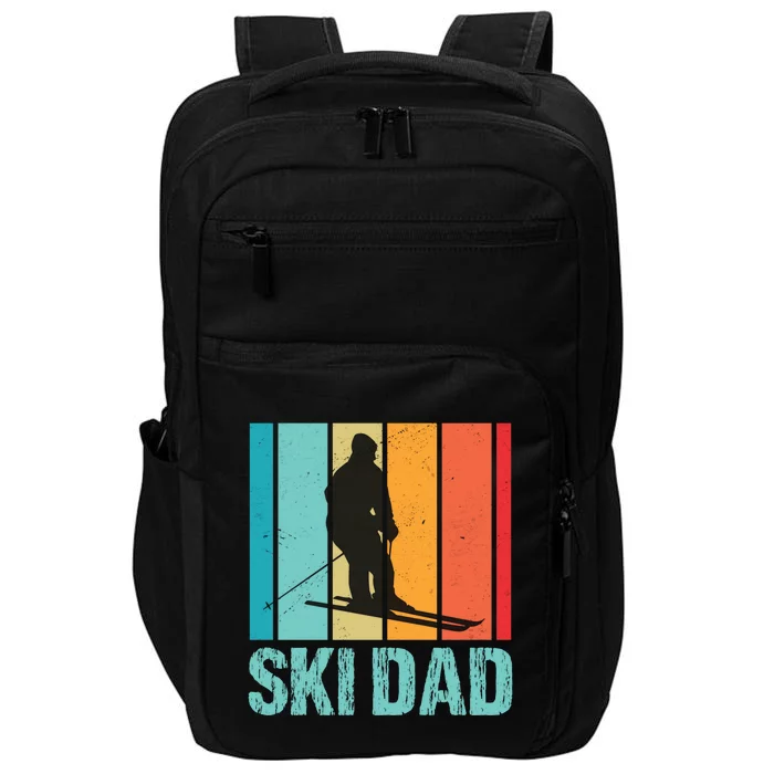 Ski Winter Skiing Ski Dad Gift Impact Tech Backpack