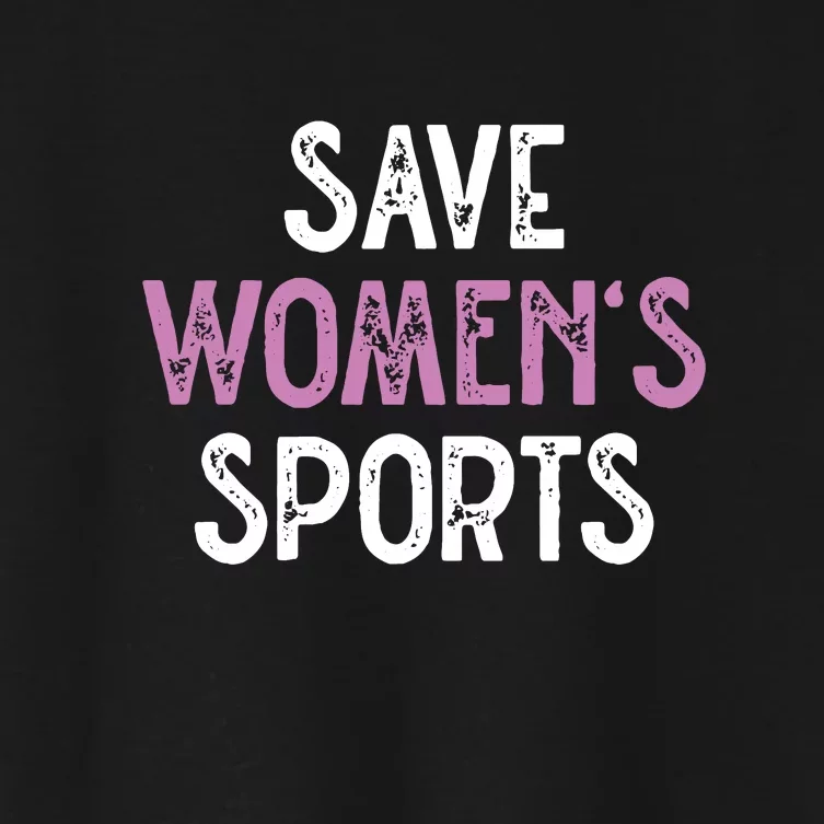 Save Womens Sports Support Riley Gaines Women's Crop Top Tee