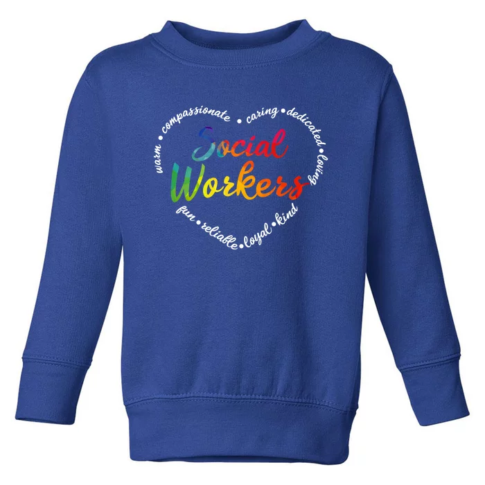 Social Worker Social Work Caseworker Public Servant Themed Gift Toddler Sweatshirt