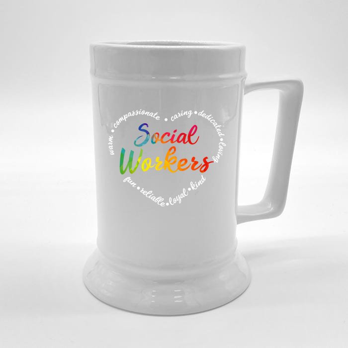 Social Worker Social Work Caseworker Public Servant Themed Gift Front & Back Beer Stein