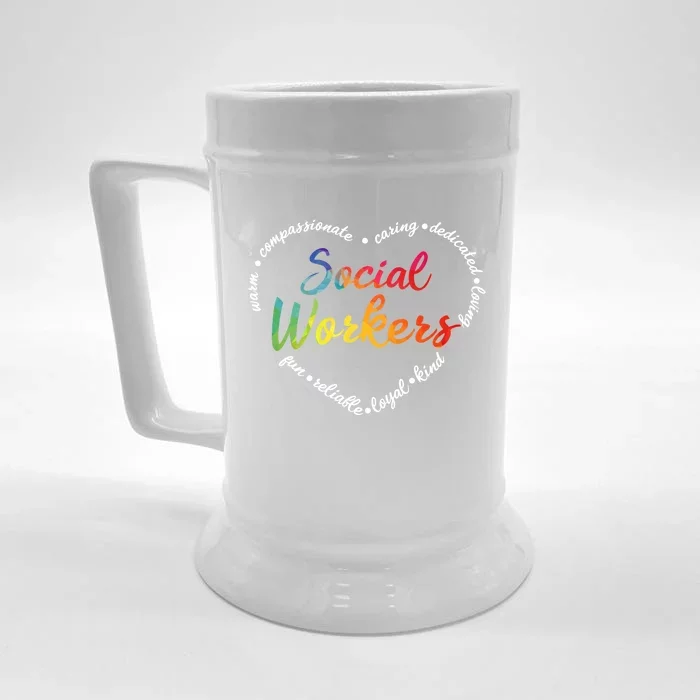 Social Worker Social Work Caseworker Public Servant Themed Gift Front & Back Beer Stein