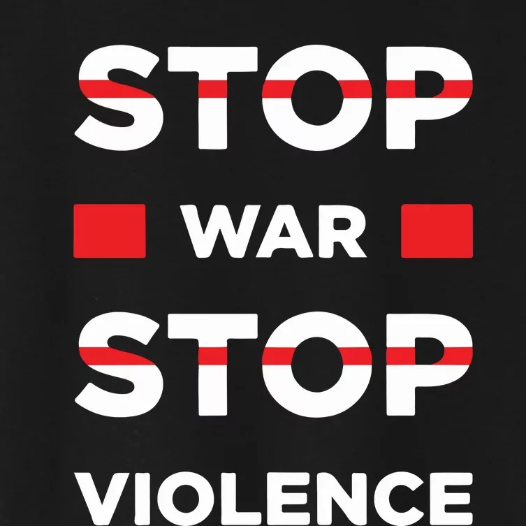 Stop War Stop Violence Women's Crop Top Tee