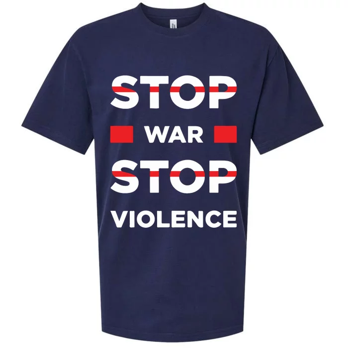 Stop War Stop Violence Sueded Cloud Jersey T-Shirt