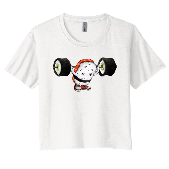 Sushi Weightlifting Women's Crop Top Tee