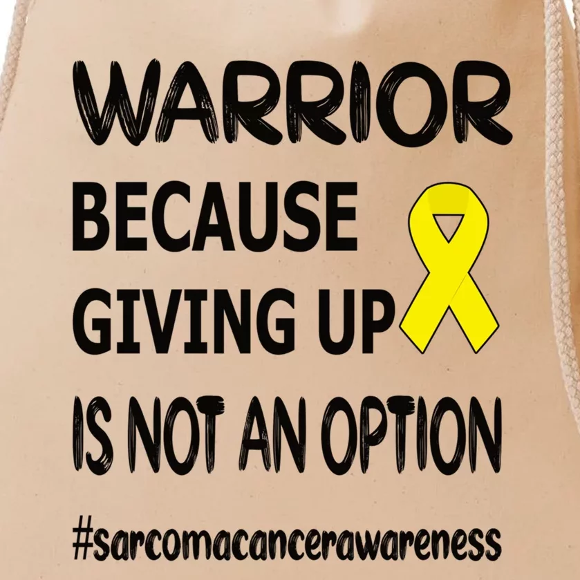 Sarcoma Warrior Sarcoma Cancer Survivor Gift Drawstring Bag