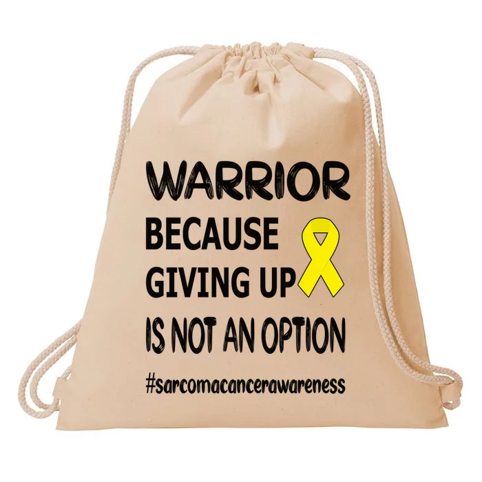 Sarcoma Warrior Sarcoma Cancer Survivor Gift Drawstring Bag