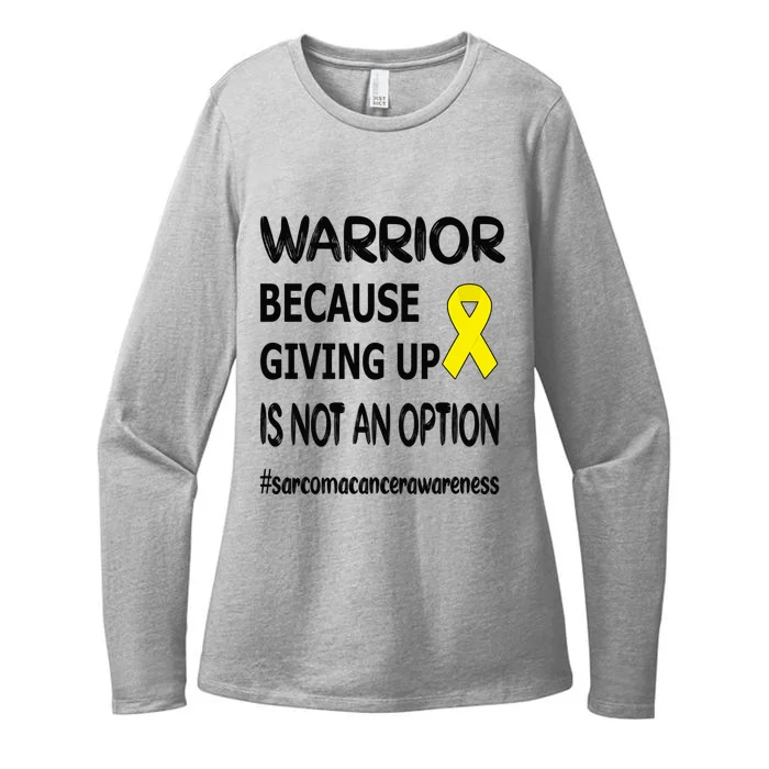 Sarcoma Warrior Sarcoma Cancer Survivor Gift Womens CVC Long Sleeve Shirt