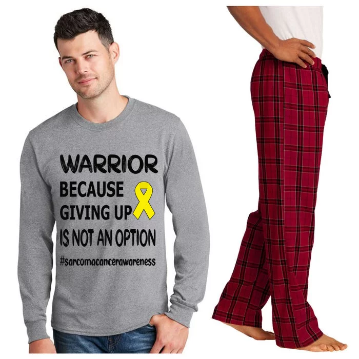 Sarcoma Warrior Sarcoma Cancer Survivor Gift Long Sleeve Pajama Set