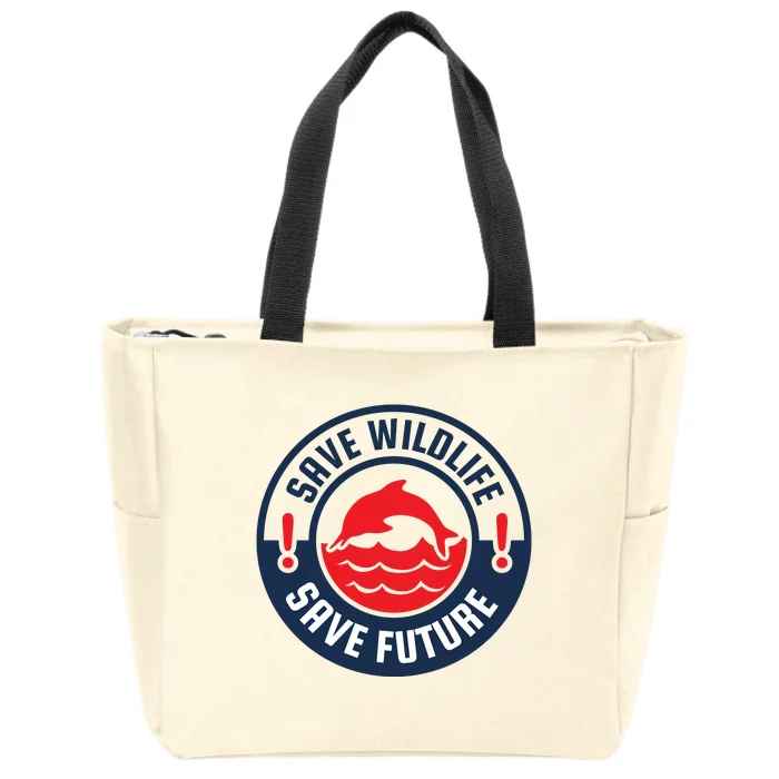 Save Wildlife Save Future Zip Tote Bag