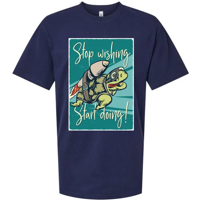 Stop Wishing Start Doing Sueded Cloud Jersey T-Shirt