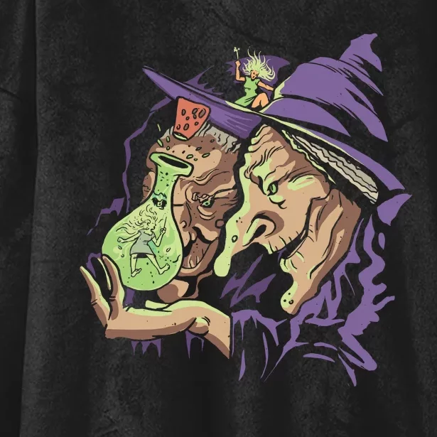 Scary Witch Hooded Wearable Blanket