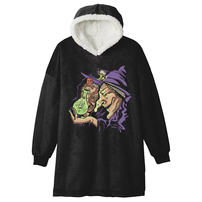 Scary Witch Hooded Wearable Blanket