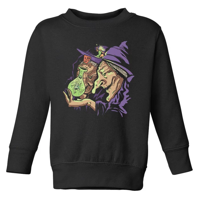 Scary Witch Toddler Sweatshirt