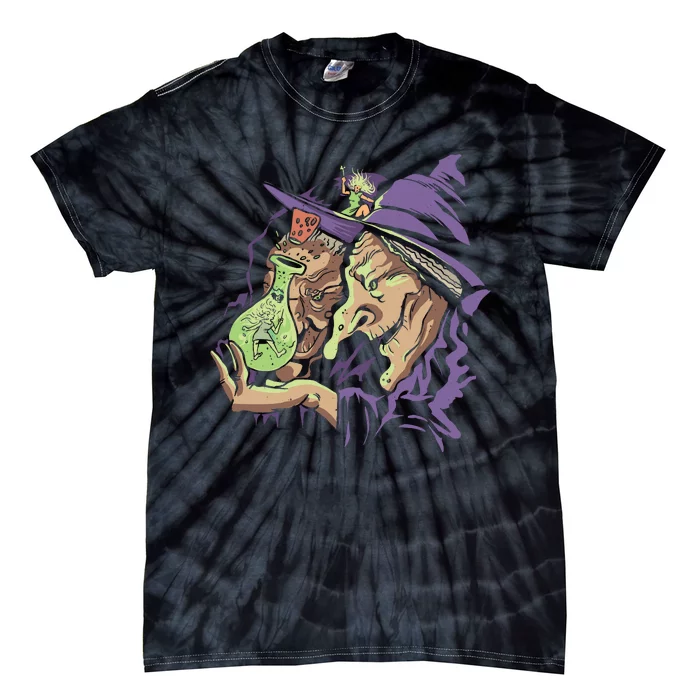 Scary Witch Tie-Dye T-Shirt