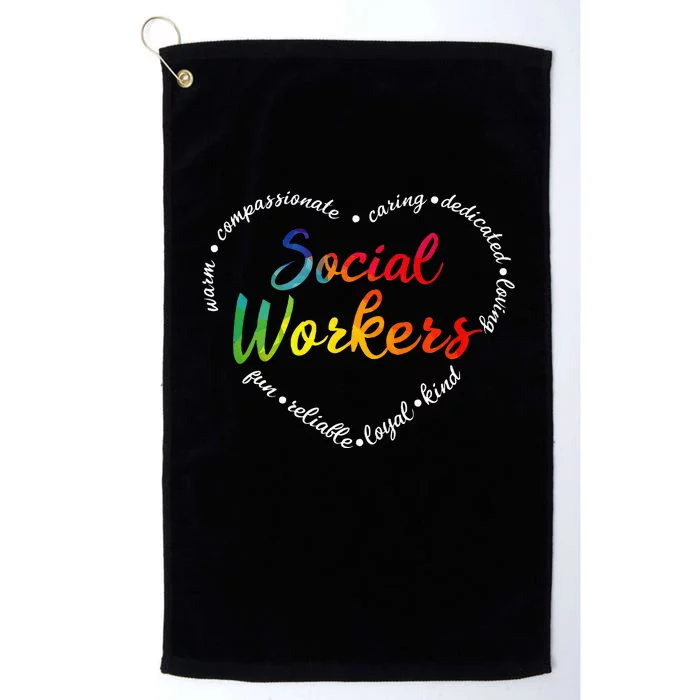 Social Worker Social Work Caseworker Public Servant Themed Platinum Collection Golf Towel