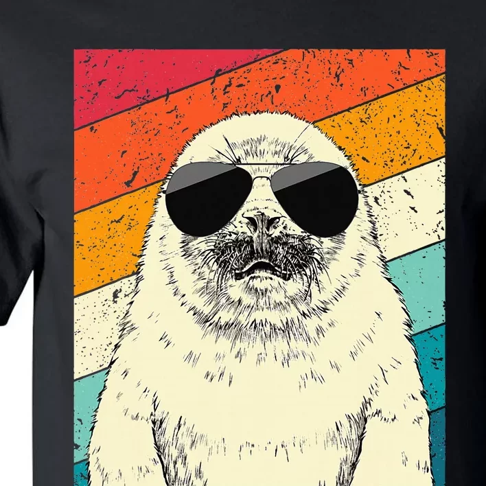 Seal With Sunglasses Animal Lovers Tall T-Shirt