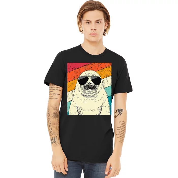 Seal With Sunglasses Animal Lovers Premium T-Shirt