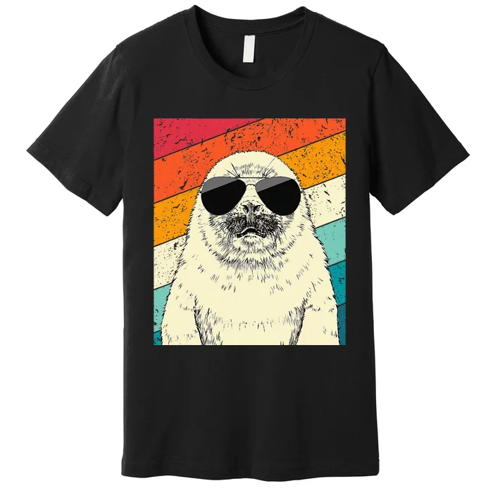 Seal With Sunglasses Animal Lovers Premium T-Shirt