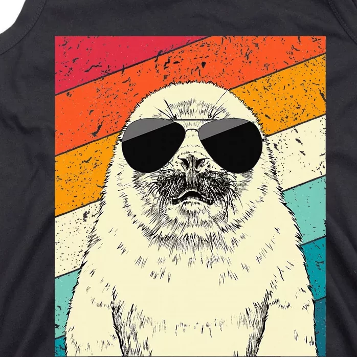 Seal With Sunglasses Animal Lovers Tank Top