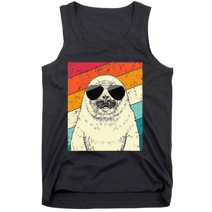 Seal With Sunglasses Animal Lovers Tank Top