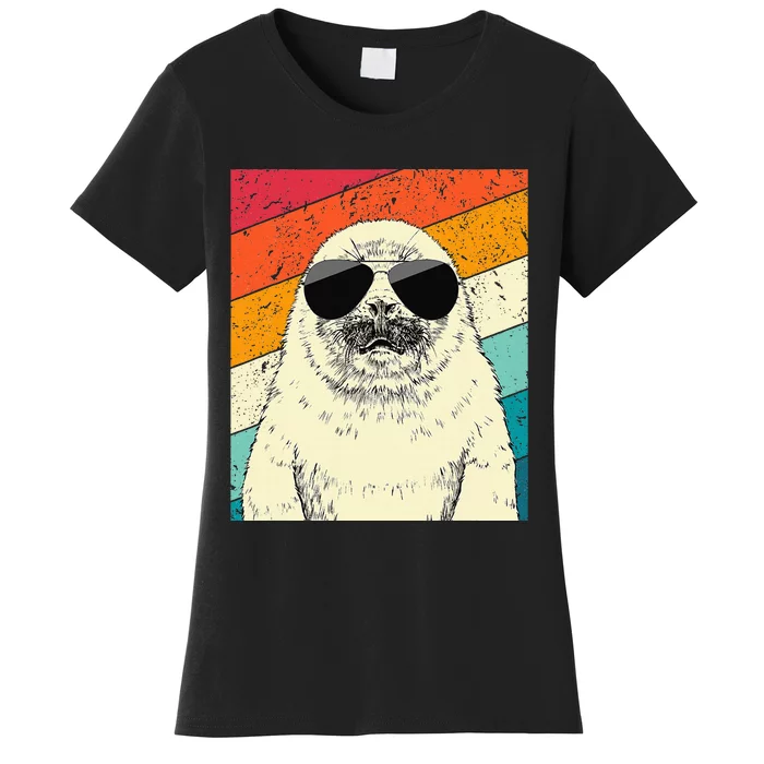 Seal With Sunglasses Animal Lovers Women's T-Shirt