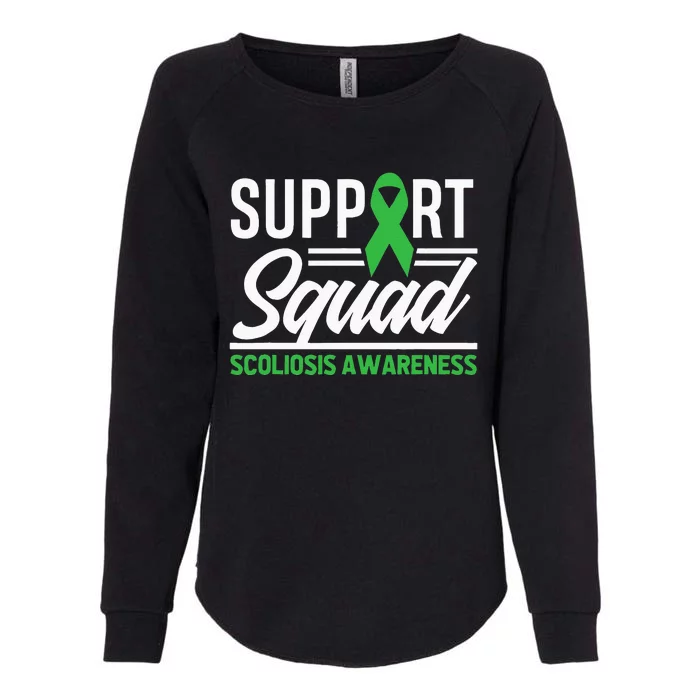 Scoliosis Warrior Support Squad Scoliosis Awareness Womens California Wash Sweatshirt