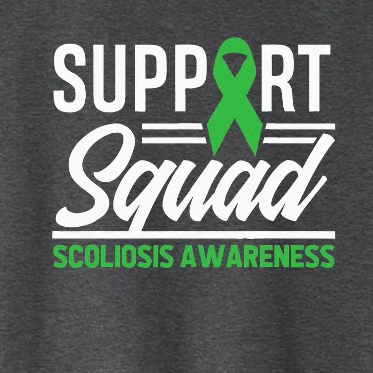 Scoliosis Warrior Support Squad Scoliosis Awareness Women's Crop Top Tee