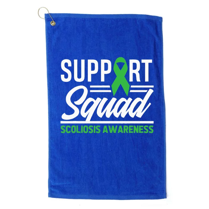 Scoliosis Warrior Support Squad Scoliosis Awareness Platinum Collection Golf Towel