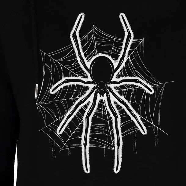 Spider Web Spider Lover Gift Lazy Halloween Costume Womens Funnel Neck Pullover Hood