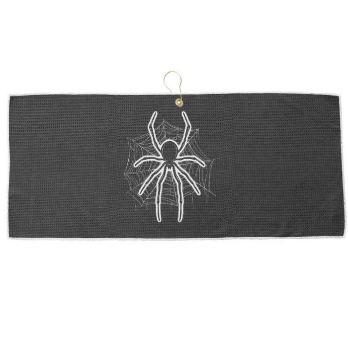 Spider Web Spider Lover Gift Lazy Halloween Costume Large Microfiber Waffle Golf Towel