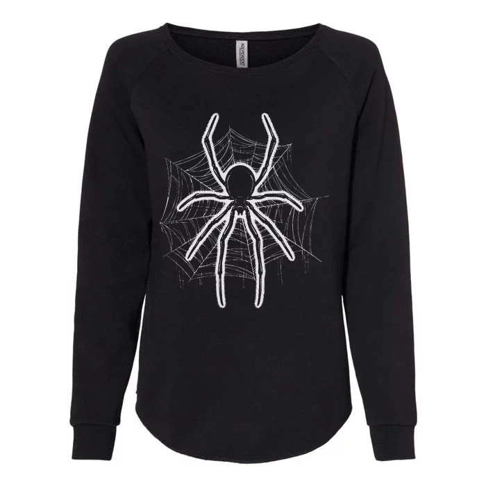 Spider Web Spider Lover Gift Lazy Halloween Costume Womens California Wash Sweatshirt