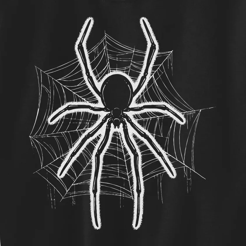 Spider Web Spider Lover Gift Lazy Halloween Costume Kids Sweatshirt