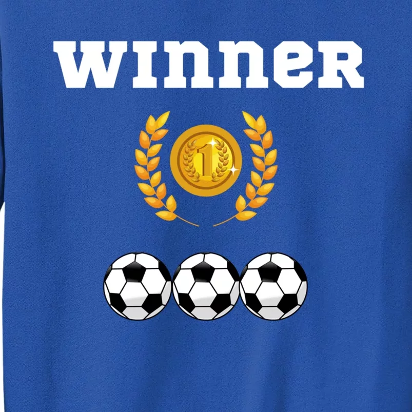 Soccer Winner Soccer Fan Post Match Celebration Gift Tall Sweatshirt