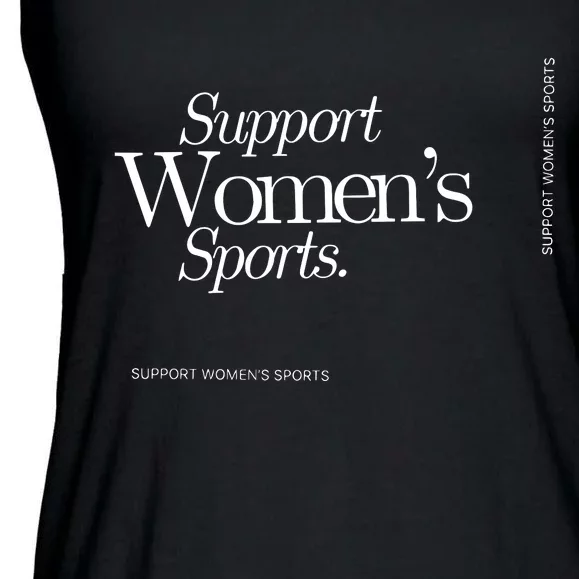 Support Women Sports Retro Basketball Everyone Watches Women Ladies Essential Flowy Tank